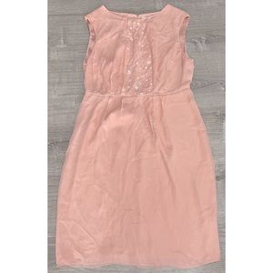 NWT Boden Peach Sequin Midi Dress Size 12L